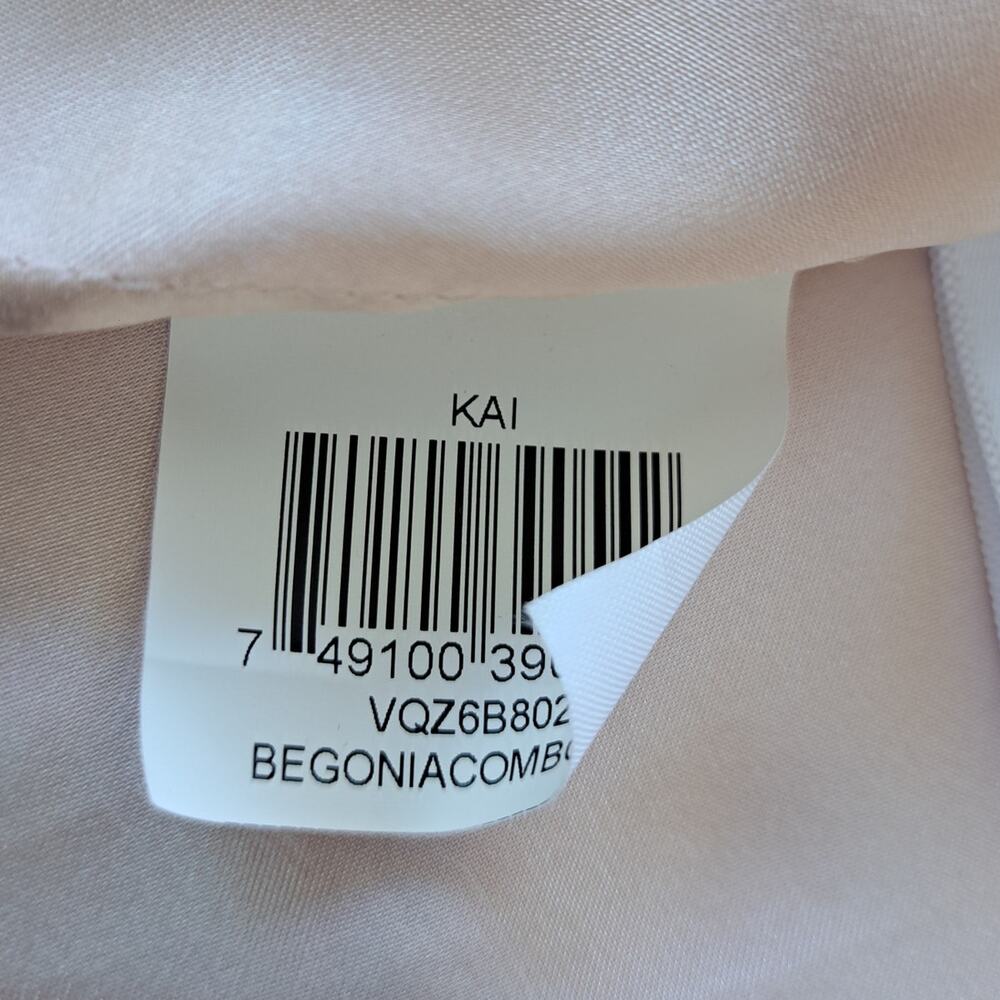 BCBGMaxAzria Kai Strapless Maxi Dress Size 10 Pink Metallic Floral Formal Prom - Picture 9 of 12